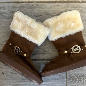 Toddler Michael Kors Faux Fur Lined Suede Boots Size 7